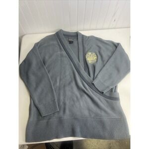 Outlander The Series Sweater Womens 3X Gray Crossover Wrap V-Neck